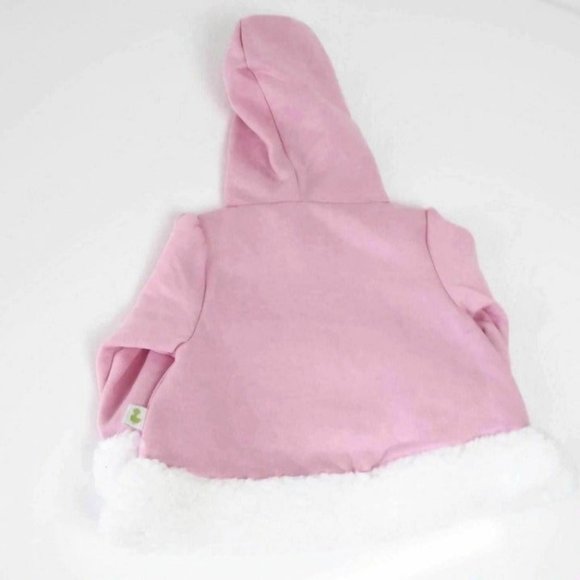 Baby Girl Winter Hoodie Outfit Warm Set 2 PC Cat Pink/Gray Duck.Duck.Goose Gift - Picture 5 of 11